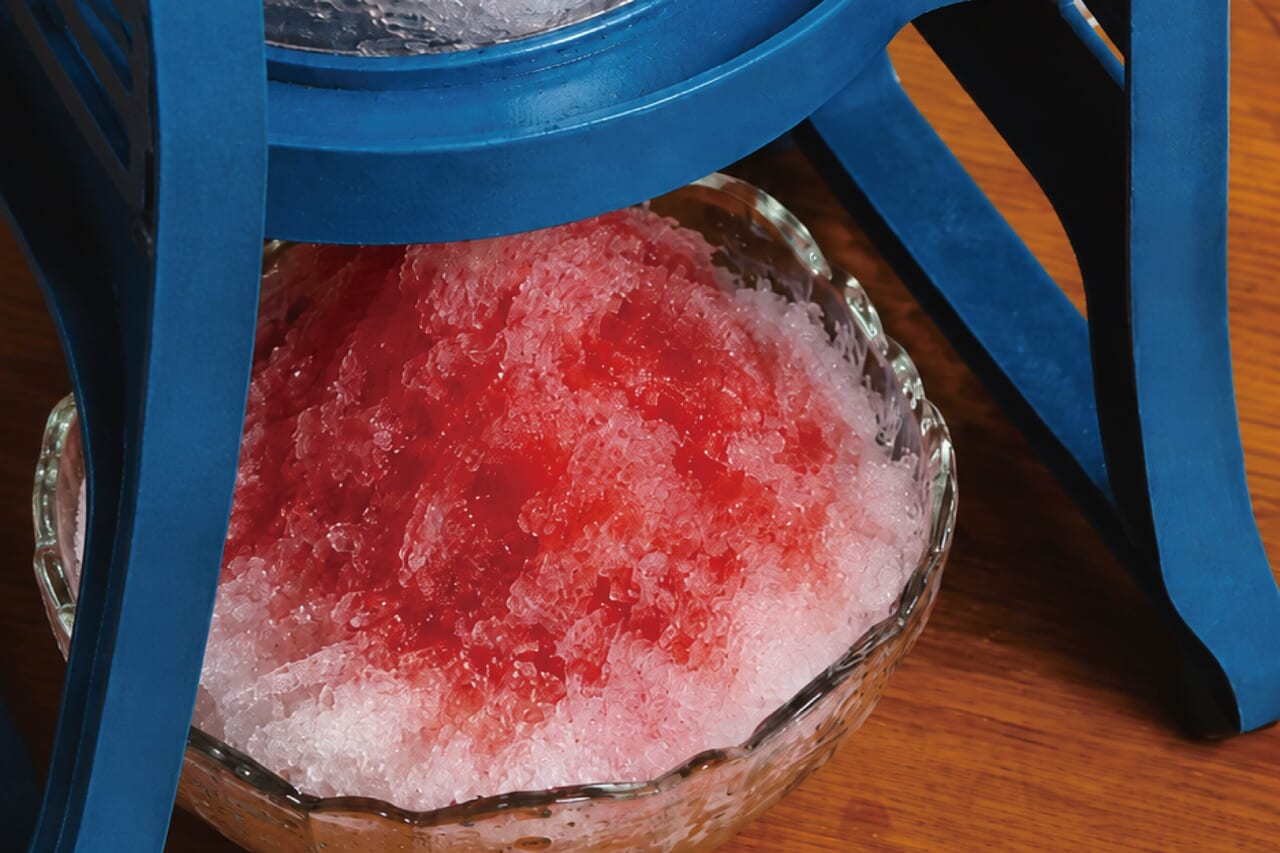 Retro Shaved Ice Making